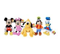 Disney Gang 9"" Bean Plush Mickey Minnie Mouse Donald Pluto Goofy - 5 Pack