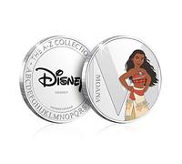 Disney Gifts Alphabet A to Z Present for Women/Men Personalised Collectable Silver Coin - M is for Moana