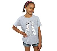 Disney Girls 101 Dalmatians Classic Pongo and Perdita T-Shirt 9-11 Years Sport Grey