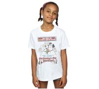 Disney Girl's 101 Dalmatians Retro Poster Cotton T-Shirt in White | Size: 12-13 Years Disney White 12-13 Years