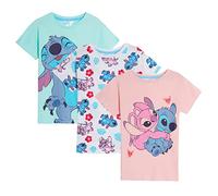 Disney Girls 3 Pack Lilo & Stitch T-Shirts (Pack of 3) 9-10 Years Multi