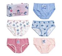 Disney Girls 5 Pack Gift Boxed Stitch Briefs 8-10 Years