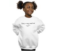 Disney Girl's Aladdin Life´s A Magic Carpet Ride Sweatshirt in White | Size: 5-6 Years Disney White 5-6 Years