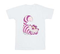 Disney Girls Alice in Wonderland Cheshire Cat T-Shirt 7-8 Years White