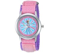 Disney Girl's Analog Japanese Quartz Watch with Nylon Strap WDS000718