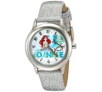 Disney Girl's Analog-Quartz Watch with Leather Strap W002919