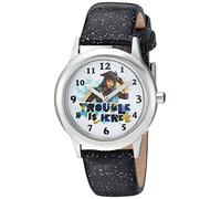 Disney Girl's Analog-Quartz Watch with Leather-Synthetic Strap WDS000250