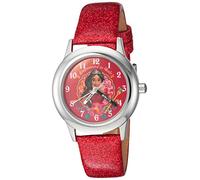 Disney Girl's Analog-Quartz Watch with Leather-Synthetic Strap WDS000282