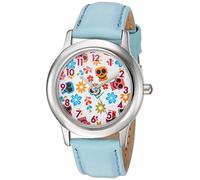 Disney Girl's Analog-Quartz Watch with Leather-Synthetic Strap WDS000560