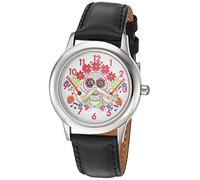 Disney Girl's Analog-Quartz Watch with Leather-Synthetic Strap WDS000561