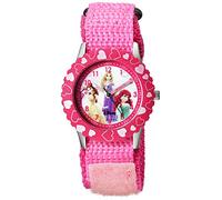 Disney Girls Analog Quartz Watch with Nylon Strap W000966
