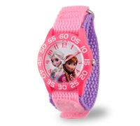 Disney Girls Analog Quartz Watch with Nylon Strap W001790