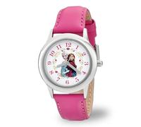 Disney Girls' Anna & Elsa Stainless Steel Pink Tween Watch