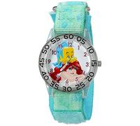 Disney Girl's 'Ariel' Quartz Plastic and Nylon Watch, Color:Green (Model: W002912)