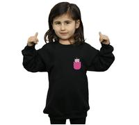Disney Girl's Aristocats Marie Chest Sweatshirt in Black | Size: 9 Years Disney Black 9 Years