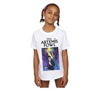 Disney Girl's Artemis Fowl Book Cover Cotton T-Shirt in White | Size: 3-4 Years Disney White 3-4 Years