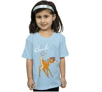 Disney Girl's Bambi Butterfly Tail Cotton T-Shirt in Baby Blue | Size: 12-13 Years Disney Baby Blue 12-13 Years