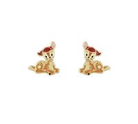 Disney Girls Bambi Gold Plated Stone Set Stud Earrings
