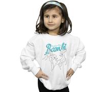Disney Girl's Bambi Great Love Story Sweatshirt in White | Size: 9 Years Disney White 9 Years