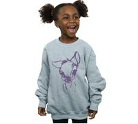 Disney Girl's Bambi Mood Sweatshirt in Grey | Size: 9 Years Disney Grey 9 Years