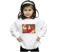 Disney Girl's Beauty & The Beast Handsome Brute Sweatshirt in White | Size: 9 Years Disney White 9 Years