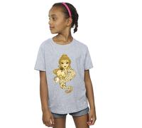 Disney Girl's Beauty & The Beast Never Judge Cotton T-Shirt in Grey | Size: 9 Years Disney Grey 9 Years