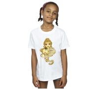 Disney Girl's Beauty & The Beast Never Judge Cotton T-Shirt in White | Size: 5-6 Years Disney White 5-6 Years