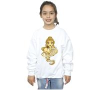 Disney Girl's Beauty & The Beast Never Judge Sweatshirt in White | Size: 5-6 Years Disney White 5-6 Years