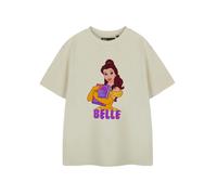 Disney Girls Beige Belle Short Sleeved T-Shirt - 7-8 Years