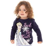 Disney Girls Blue Elsa Short Sleeved T-Shirt - 5-6 Years