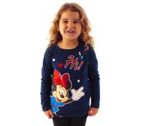 Disney Girls Blue Minnie Mouse Short Sleeved T-Shirt - 4-5 Years