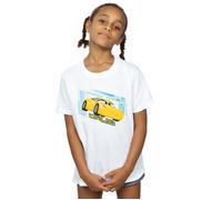 Disney Girl's Cars Cruz Ramirez Cotton T-Shirt in White | Size: 5-6 Years Disney White 5-6 Years