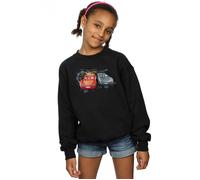 Disney Girl's Cars Lightning Vs Storm Sweatshirt in Black | Size: 9 Years Disney Black 9 Years
