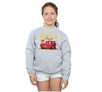 Disney Girl's Cars Piston Cup Champion Sweatshirt in Grey | Size: 12-13 Years Disney Grey 12-13 Years