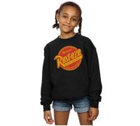 Disney Girl's Cars Rust-Eze Logo Sweatshirt in Black | Size: 9 Years Disney Black 9 Years