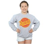 Disney Girl's Cars Rust-Eze Logo Sweatshirt in Grey | Size: 5-6 Years Disney Grey 5-6 Years