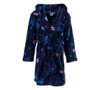 Disney Girls/Childrens Frozen Elsa Kids Fleece Robe Dressing Gown Navy Blue Age 4 Years