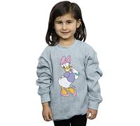 Disney Girls Classic Daisy Duck Sweatshirt 9-11 Years Sport Grey