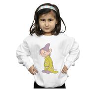 Disney Girl's Classic Dopey Sweatshirt in White | Size: 9 Years Disney White 9 Years