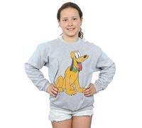 Disney Girls Classic Pluto Sweatshirt 9-11 Years Sport Grey