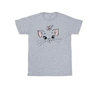 Classics Marie Face Pocket Cotton T-Shirt Disney Grey 5-6 Years