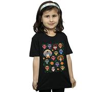 Disney Girls Coco Heads Pattern T-Shirt Black 3-4 Years