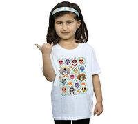 Disney Girls Coco Heads Pattern T-Shirt White 3-4 Years