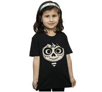Disney Girl's Coco Miguel Skeleton Face Cotton T-Shirt in Black | Size: 5-6 Years Disney Black 5-6 Years