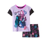 Disney Girls' Descendants 2-Piece Loose-Fit Pajamas Set, WICKEDLY COOL 2, 8