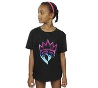 Disney Girls Descendants Pink Crown T-Shirt Black 9-11 Years