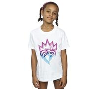 Disney Girls Descendants Pink Crown T-Shirt White 7-8 Years