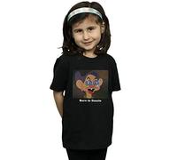 Disney Girls Dopey Born to Dazzle T-Shirt Black 5-6 Years