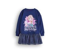 Disney Girl's Dress | Navy | Official Merch in Blue | Size: 4-5 Years Disney Blue 4-5 Years