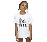 Disney Girl's Dumbo Be You Cotton T-Shirt in White | Size: 3-4 Years Disney White 3-4 Years